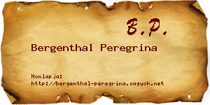 Bergenthal Peregrina névjegykártya